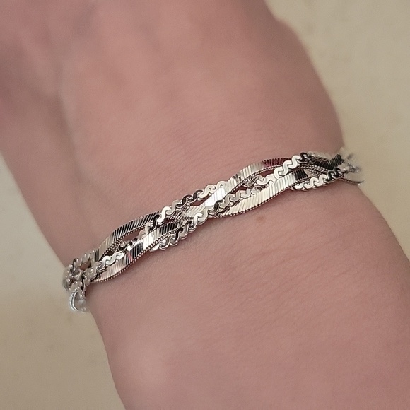 Ross-Simons Italian Sterling Silver Braided Bracelet - Picture 9 of 12